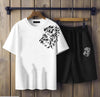 Men s Cotton Jersey Printed T-shirt & Shot Tracksuit - 2 Pce Set