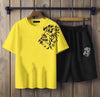 Men s Cotton Jersey Printed T-shirt & Shot Tracksuit - 2 Pce Set